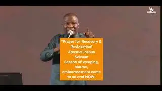 Joshua Selman: Season of Failures come to an end! Opportunities   I call you back to my Destiny!