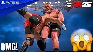 WWE 2K25 &mdash; Брон Брейккер против Брока Леснара &mdash; полный матч на WrestleMania | PS5 Pro [4K60]