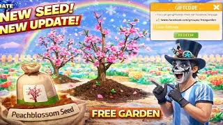 Peachblossom🌸new seed update ||FREE GARDEN FREE FIRE|| free garden new GiftCode & seed After Update 