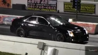 800 HP CTS-V vs Nissan GT-R Modded - 1/4 mile Drag Race - Road Test TV ®