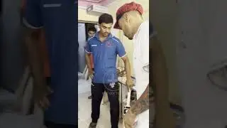 shamsmulani who is currently playing for mumbaiindians&mumbaicricassoc visited our workshop,chembur