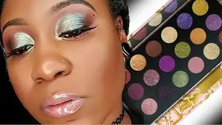 Pat McGrath Celestial Divinity Palette Tutorial + swatches on dark skin