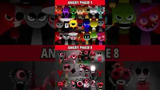 Sprunki But Angry Phase 1 VS Phase 8🔥🎶*MIX VERSIOM*