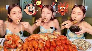 海鲜自助吃到爽！小青龙不限量，千金火力全开直接狂炫 #美食 #小龙虾