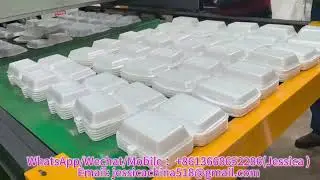 ps foam fast food box forming machine polystyrene lunch box making machine automatic disposable