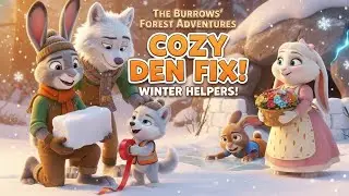 The Buck’s Forest Adventures - Blizzard Fix-Up Day! Cozy Den Repair + Safe Root Harvest 🏠❄️🥕🐺