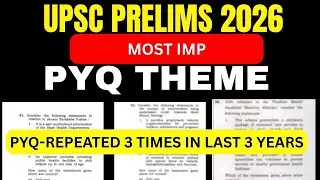 Most Important  Repeated PYQ theme for UPSC Prelims 2026