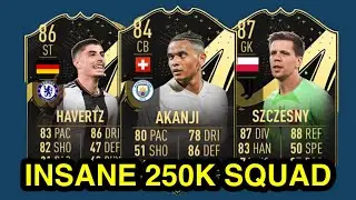 INSANE 250K HYBRID SQUAD BUILDER IN FIFA 23 ULTIMATE TEAM FT (HAVERTZ, AKANJI & SZCZESNY)