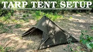Tarp Tent Setup