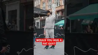 FREE HUGS AS A FAT GUY (Social Experiment) #shorts