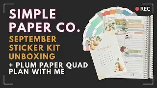 Simple Paper September Sub + Plum Paper PWM