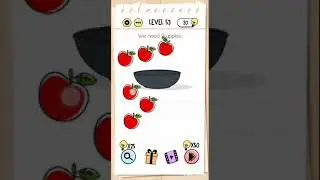 We need 9 apples. Brain Test walkthrough