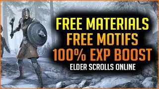 ESO Anniversary Event - Free Gold Mats, Free Motifs, 100% EXP Boost and more!