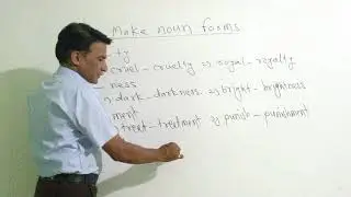 Make noun forms | English Grammar | in Marathi.