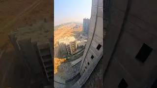 Construction Building Rooftop Running PoV #shorts #youtubeshorts #shortsvideo