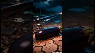 a lady drop a brinjal on a train a jcb man cut the tree😭 #ai #watering #shorts