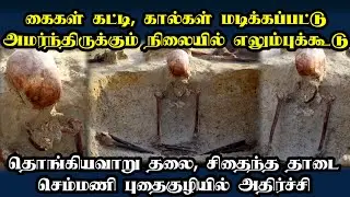 கைகள் கட்டி, கால்கள் மடிக்கப்பட்டு அமர்ந்திருக்கும் எலும்புக்கூடு #semmani #breakingnews #tamil #jz 