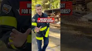 Which nozzle works best for exposure fires? #firefighter
