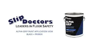 Alpha Grip Anti-Slip Paint Application View - Black + Primer