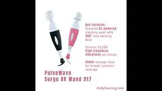 ⚡ Strong &middot; Smooth &middot; Limitless.Experience PulseWave Surge AV Wand &mdash; Model 917. Tap to vibe.