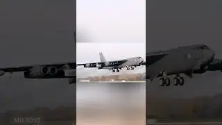 US Air Force, NATO. B-52H bombers take off in England.