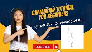 ChemDraw tutorial for beginners || Structure of Paracetamol in ChemDraw || How to use ChemDraw