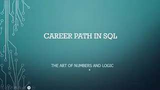 SQL Career Path