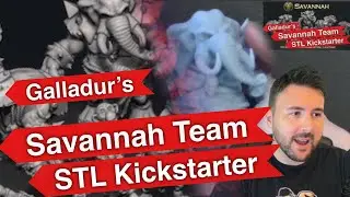 Savanna Team STL Kickstarter Unbox & Review  | Galladur's 3D Printed Models (Bonehead Podcast)