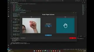 Rock-Paper-Scissors using Teachable Machine in Python!