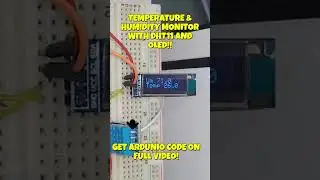DHT11 + OLED with Arduino! Real-Time Temp & Humidity Display! #arduino