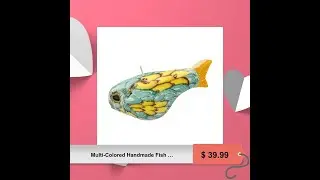 Multi-Colored Handmade Fish Candle