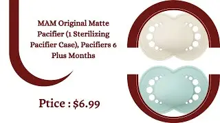 MAM Original Matte Pacifier (1 Sterilizing Pacifier Case), Pacifiers 6 Plus Months