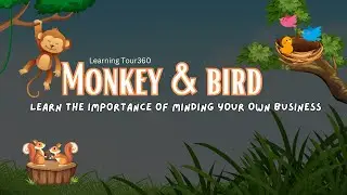 Monkey & Bird | Moral Story | Learning English Story | Short Story in English | One minute Stories