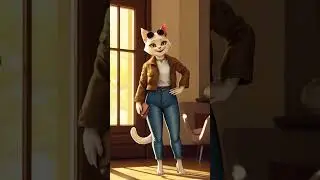Getting ready with my bae #felinefeast  #catwalktour #cutecat #youtubeshortsvideo #cat
