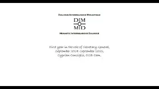 Cyprian Consiglio - Year One Sec General of Monastic Interreligious Dialogue