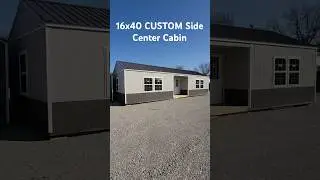 16x40 Side Center Cabin 🏡 DIY Hunting Cabin or Eco Home (Bald Eagle Barns) #backyardhome #viral
