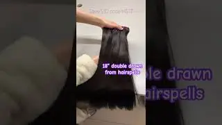 Trying 18&rdquo; double drawn straight from #hairspells