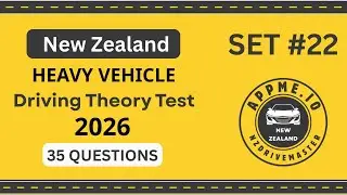 NZ Driving Theory Test 2026 | 35 REAL HEAVY VEHICLE Questions | Official Practice New Zealand Part22