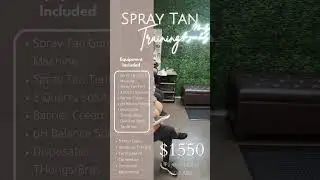 In-Person Spray Tanning Training on May 6th! Link in bio! #shorts #spraytanartist