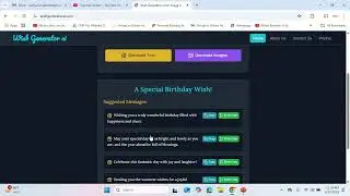 Wish Generator Ai to generate wish with images and messages text using Generative Ai #ai #wish