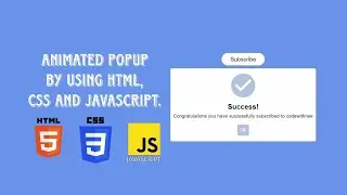 Animated Popup  By Using HTML,CSS and Javascript |Code with nee