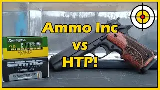 Медленная и плотная битва! .45ACP Ammo Inc. против Remington HTP. Тест на баллистический гель от ...