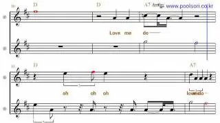 Love me do - Bb Tenor/Soprano Sax Sheet Music  [ Beatles ]