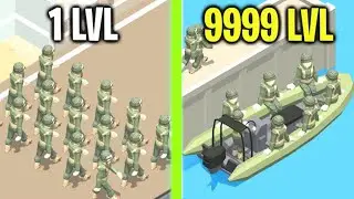 MOST STRONGEST ARMY BASE EVOLUTION! Max Level Army & Training Camp in Idle Army Base! (9999+ Level)