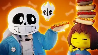 Hangout at Grillby's [Undertale 3D Animation feat. Sans and Frisk]