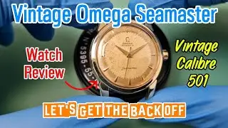 Vintage Omega Seamaster Automatic Calibre 501 - Watch review! See INSIDE the movement. #vintagewatch