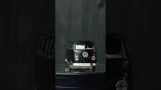 Mobil Mainan VW Bus Kombi All Black Blu Tomtomo Diecast Miniatur Mobilan Klasik Antik Koleksi Cowok