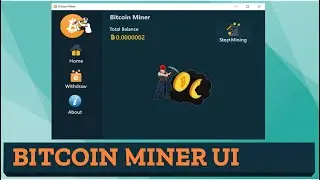 Bitcoin Miner UI Design in C# Winform