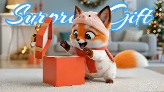 THE BEST SURPRISE EVER! 🎁 Cute Fox&rsquo;s First Christmas Morning 🦊✨