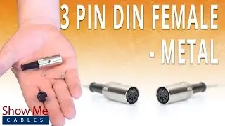 How To Install The 3 Pin DIN Female Solder Connector - Metal